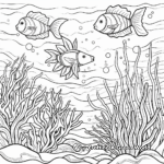 Ocean and its Creatures Creation Coloring Pages 1