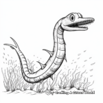Ocean-Dwelling Plesiosaurs Coloring Pages 2