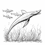 Ocean-Dwelling Plesiosaurs Coloring Pages 3