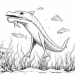 Ocean-Dwelling Plesiosaurs Coloring Pages 4