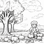 October Fall Leaves Coloring Pages 3