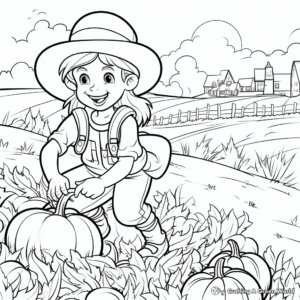 October Harvest Coloring Pages 3