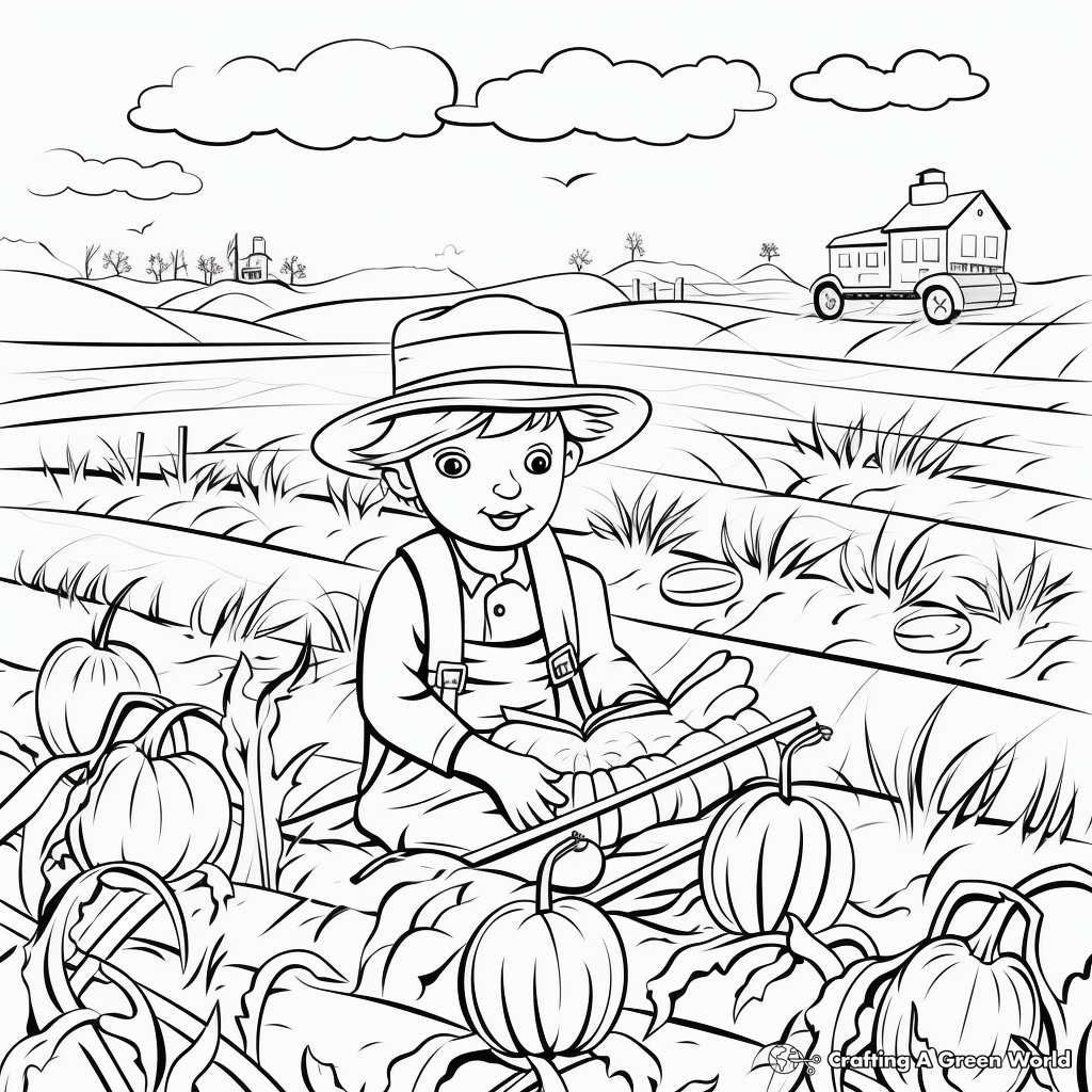 October Harvest Coloring Pages 4