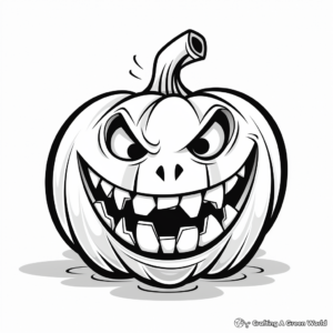 October Jack-O'-Lantern Coloring Pages 3