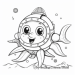 Octopus Cartoon Deep Sea Adventure Coloring Pages 4