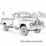 Old Dodge Pickup Truck Coloring Sheets 1