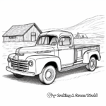 Old Dodge Pickup Truck Coloring Sheets 3