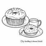 Old-Fashioned Donut Coloring Pages 2