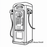 Old-Fashioned Payphone Coloring Pages 1