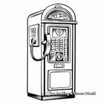 Old-Fashioned Payphone Coloring Pages 3