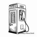 Old-Fashioned Payphone Coloring Pages 4