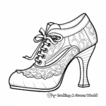 Old-Fashioned Victorian Shoe Coloring Pages 2