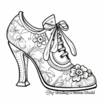 Old-Fashioned Victorian Shoe Coloring Pages 4