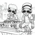 Old School Hip Hop Graffiti Coloring Pages 2