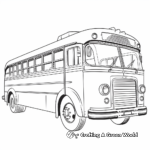 Dibujos para colorear de Autobuses antiguos para artistas 1