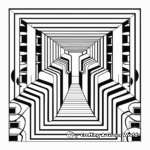 Optical Illusion Geometric Coloring Pages 1