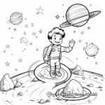 Orbiting Planets and Gravity Coloring Pages 1