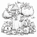 Orchard Garden Coloring Pages for Fruit Lovers 3