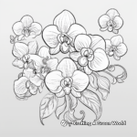 Orchid Romance Heart Coloring Pages 2