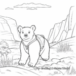 Outback Adventure Wombat Coloring Pages 3