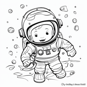 Outer Space Blank Coloring Sheets 2