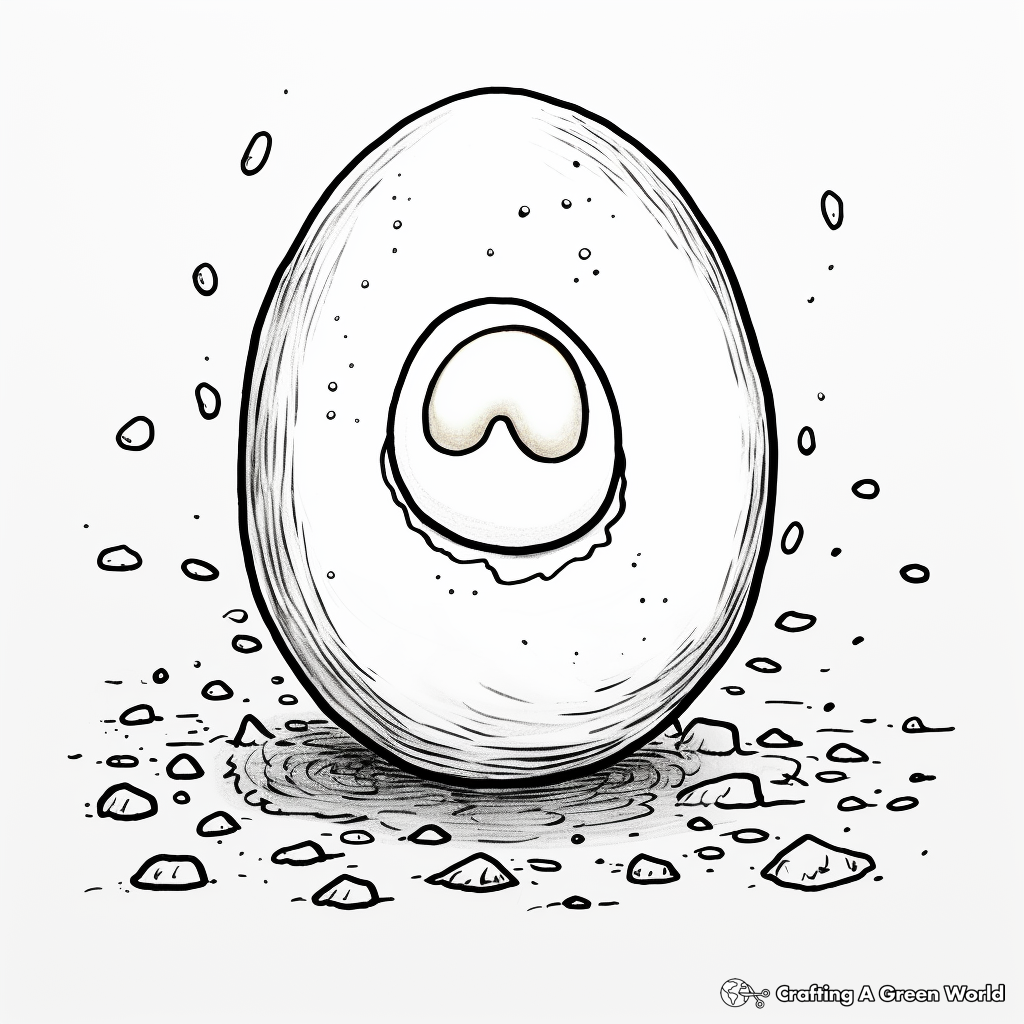 Over Hard Egg Coloring Pages for Artists 1