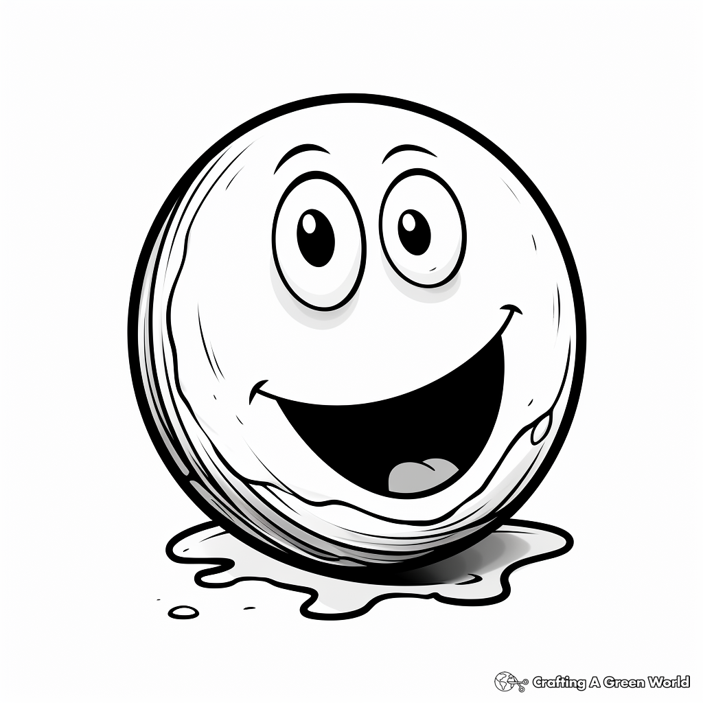 Over Hard Egg Coloring Pages for Artists 2