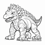 Pachycephalosaurus in Jurassic Era: Historical Coloring Pages 1