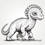 Pachycephalosaurus: From Baby to Adult Evolution Coloring Pages 1