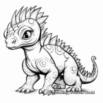 Pachycephalosaurus: From Baby to Adult Evolution Coloring Pages 2