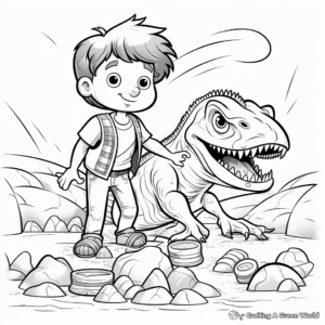 Paleontology & Fossils Coloring Pages 3
