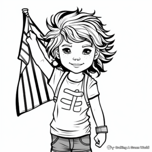 Pansexual Pride Flag Coloring Pages 4