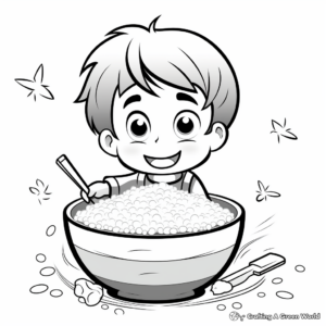 Parboiled Rice Grains Coloring Pages 2