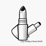 Pastel Lipstick Coloring Pages for Children 3