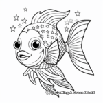 Patriotic American Flag Fish Coloring Pages 2