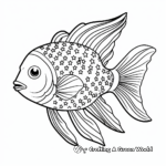 Patriotic American Flag Fish Coloring Pages 4