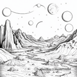 Pattern-based Andromeda Galaxy Coloring Pages 4