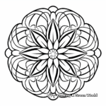 Pattern-filled Mandalas Symmetrical Coloring Pages 1