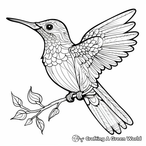 Realistic Hummingbird Coloring Pages - Free & Printable!