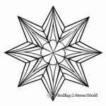 Patterned Geometric Star Coloring Pages 3