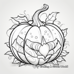 Patterned Pumpkin Coloring Pages 3