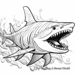 Patterns And Abstract Megalodon Coloring Pages 3