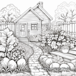 Peaceful Autumn Garden Coloring Pages 4
