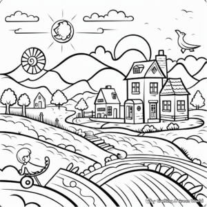 Peaceful Friday Morning Coloring Pages 3