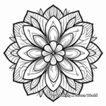 Peaceful Lily Mandala Coloring Sheets 2