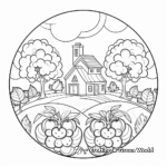 Peaceful 'Patience' Fruit of the Spirit Coloring Pages 2