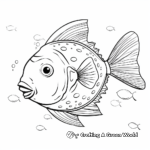 Peaceful Pumpkinseed Sunfish Coloring Pages 1