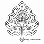 Peacock Feather Mandala Coloring Pages 1