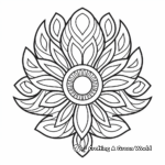 Peacock Feather Mandala Coloring Pages 3