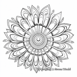 Peacock with Open Feathers Mandala Coloring Pages 2
